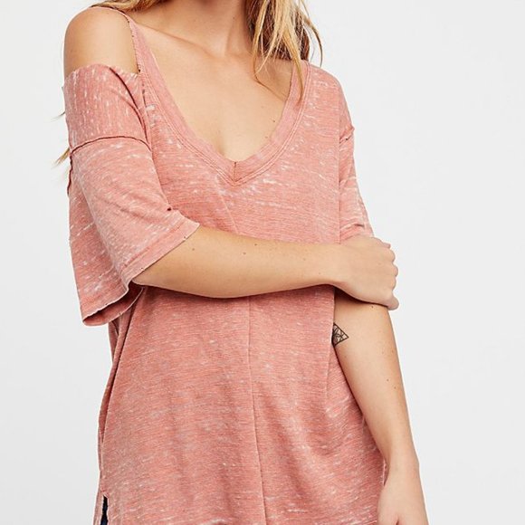Free People Tops - Free People | We the Free | Surfs Up Tee In Cedar